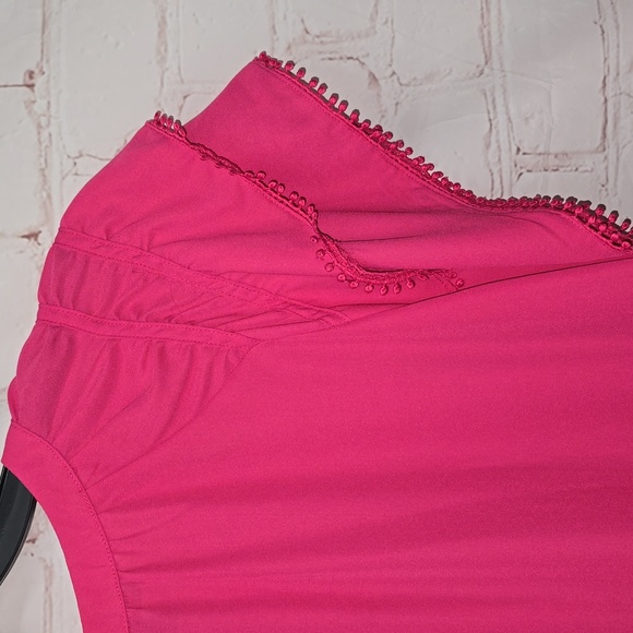 Zac & Rachel Tiered Sleeve Button Front Blouse Women’s Plus Size Top 2x - Picture 11 of 13